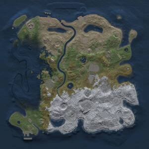 Thumbnail Rust Map: Procedural Map, Size: 3750, Seed: 1207075788, 15 Monuments