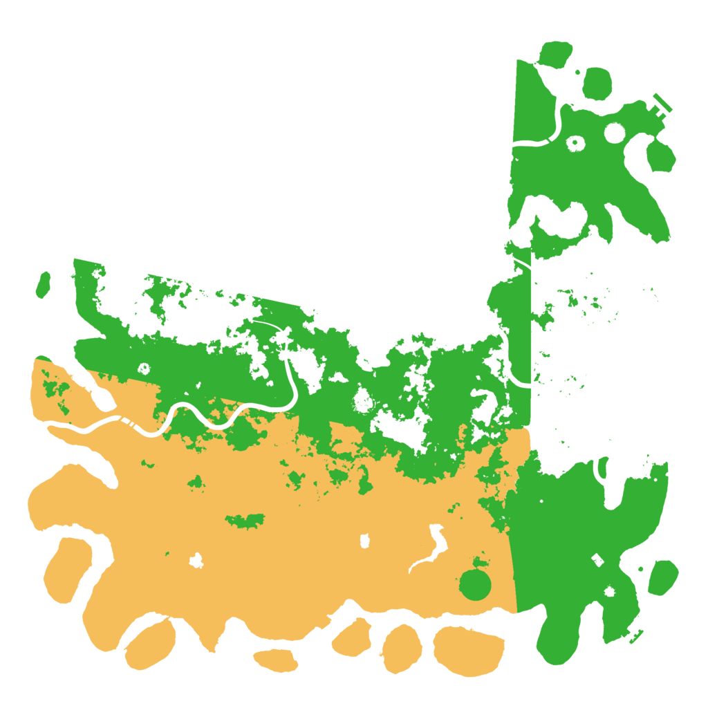 Biome Rust Map: Procedural Map, Size: 6000, Seed: 70825