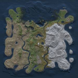 Thumbnail Rust Map: Procedural Map, Size: 4250, Seed: 186079354, 15 Monuments
