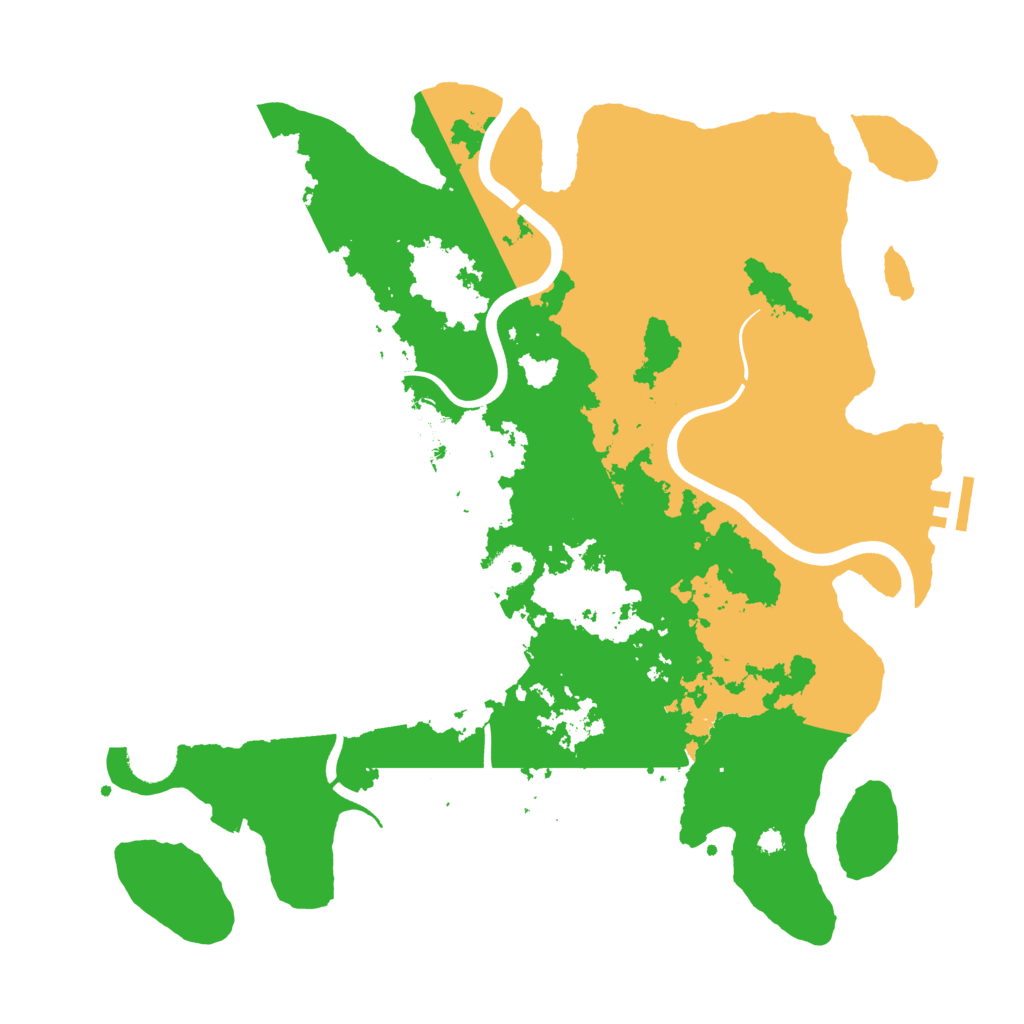 Biome Rust Map: Procedural Map, Size: 3800, Seed: 456854