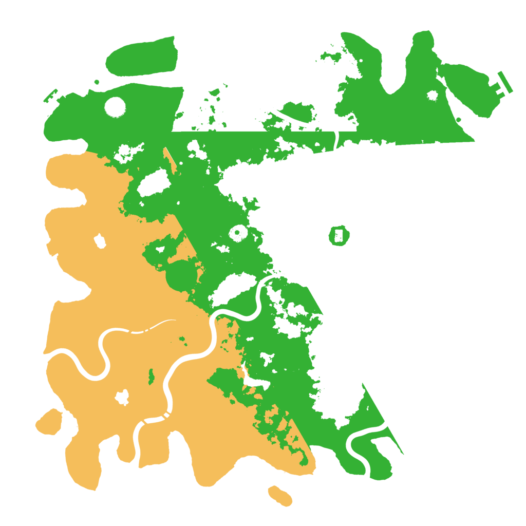 Biome Rust Map: Procedural Map, Size: 4500, Seed: 13599