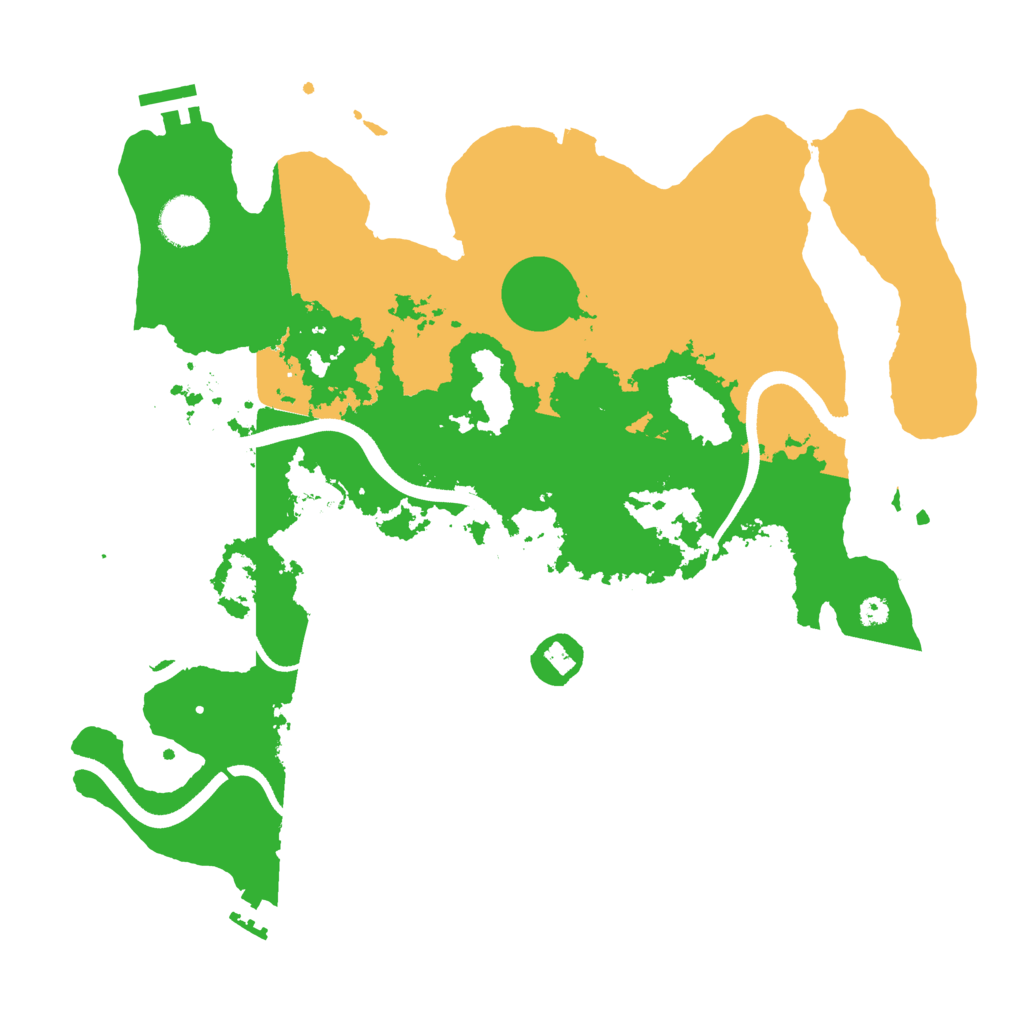 Biome Rust Map: Procedural Map, Size: 3600, Seed: 529651966