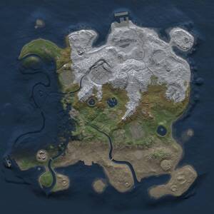 Thumbnail Rust Map: Procedural Map, Size: 3250, Seed: 1666459794, 13 Monuments