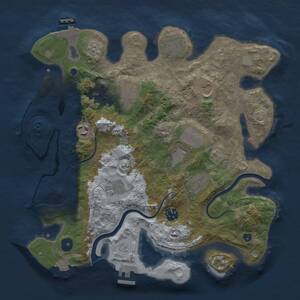 Thumbnail Rust Map: Procedural Map, Size: 3500, Seed: 166020449, 15 Monuments
