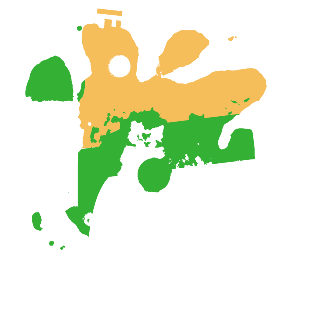 Biome Rust Map: Procedural Map, Size: 2500, Seed: 1229658752