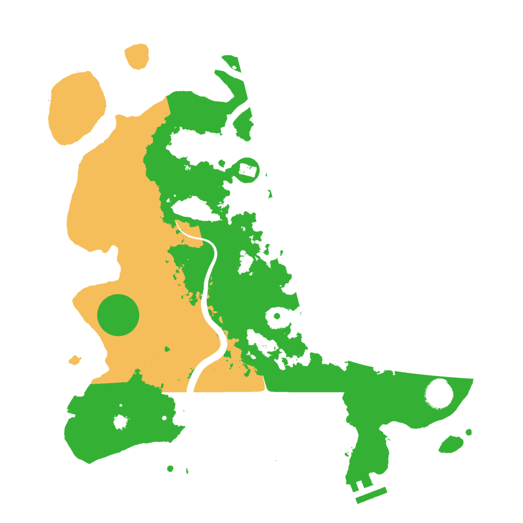 Biome Rust Map: Procedural Map, Size: 3300, Seed: 578544513