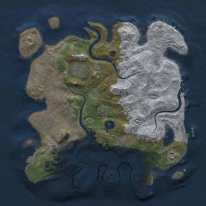 Thumbnail Rust Map: Procedural Map, Size: 3300, Seed: 578544513, 11 Monuments
