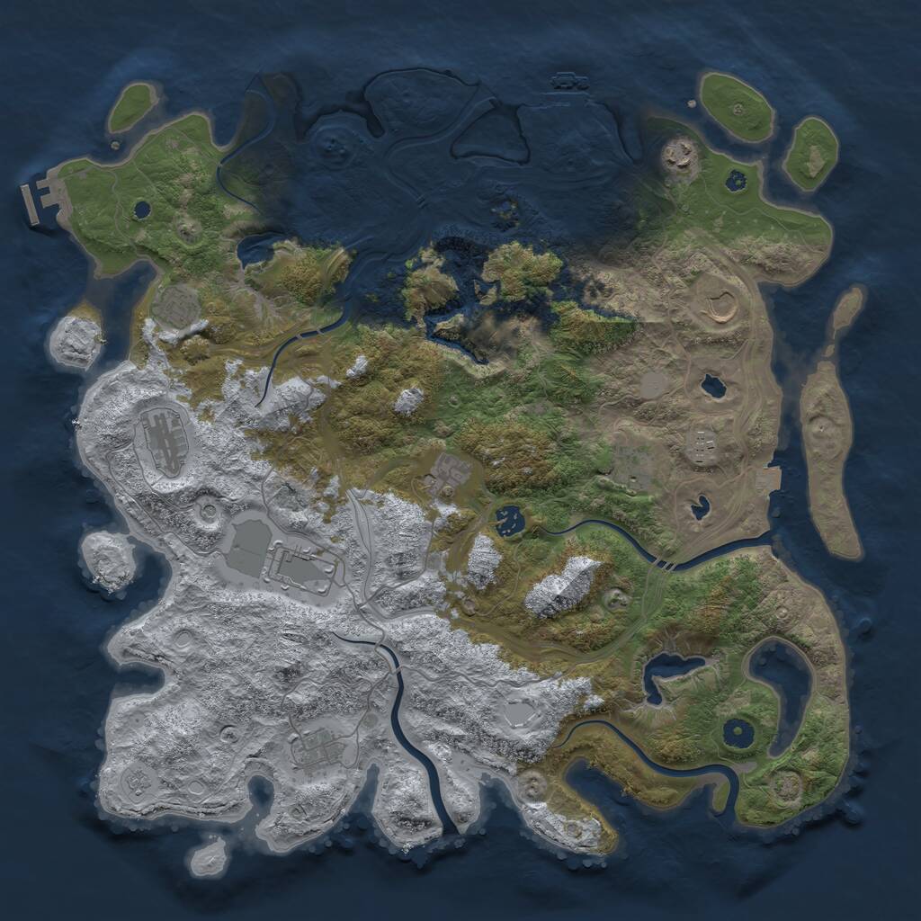 Procedural Map :: Rust Map :: Just-Wiped