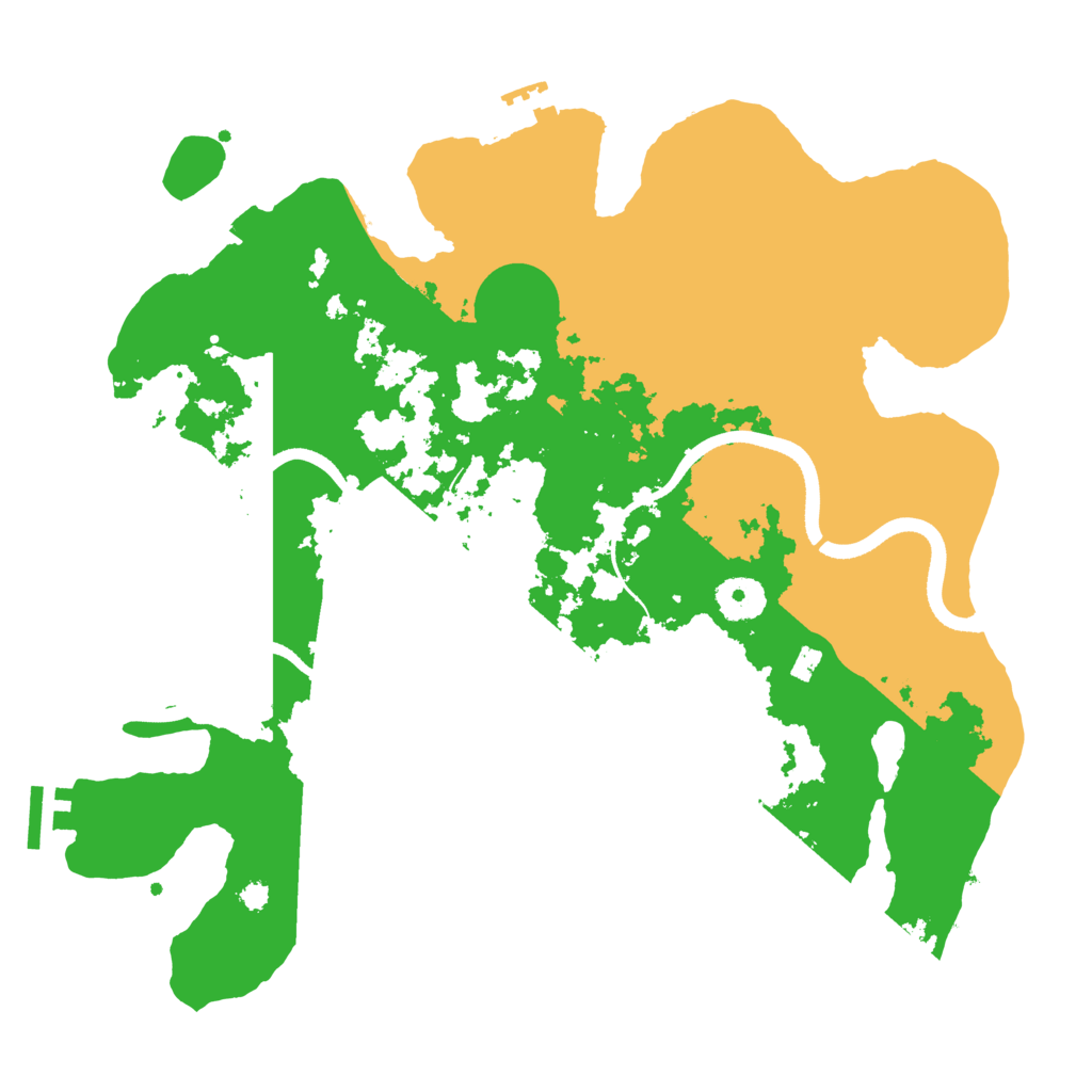 Biome Rust Map: Procedural Map, Size: 3500, Seed: 446984143
