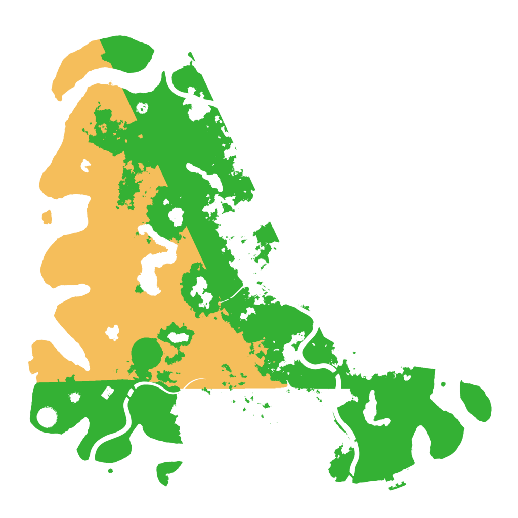 Biome Rust Map: Procedural Map, Size: 4500, Seed: 548215195