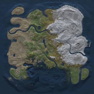 Thumbnail Rust Map: Procedural Map, Size: 4000, Seed: 3720, 17 Monuments