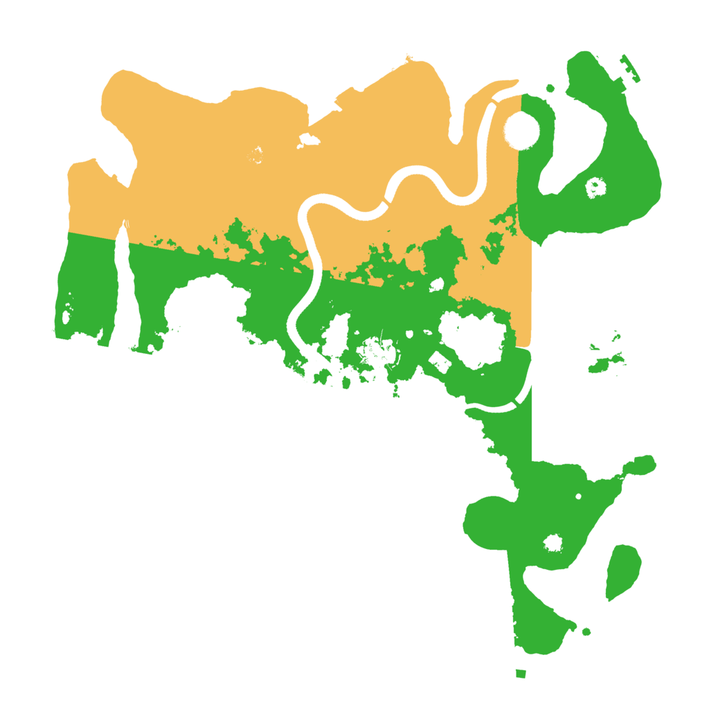Biome Rust Map: Procedural Map, Size: 3500, Seed: 171510415