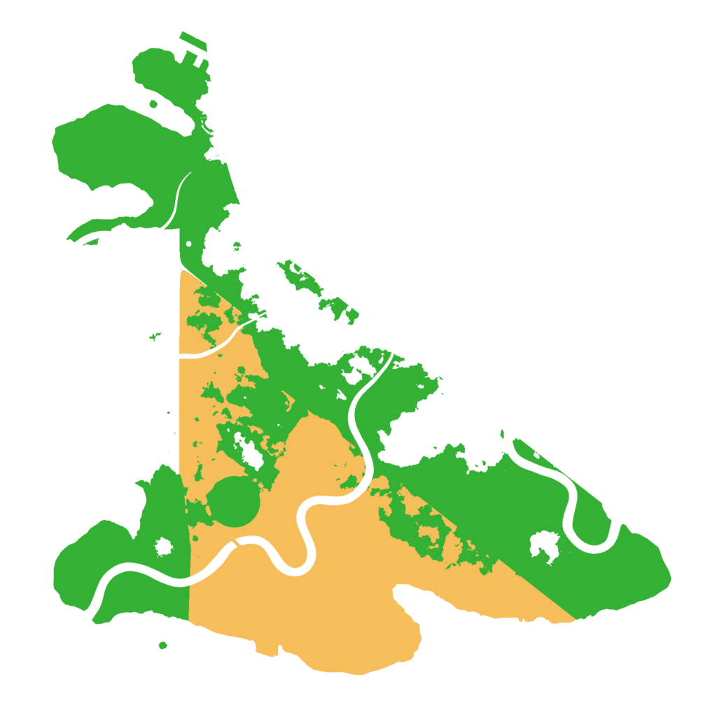 Biome Rust Map: Procedural Map, Size: 3700, Seed: 244475285