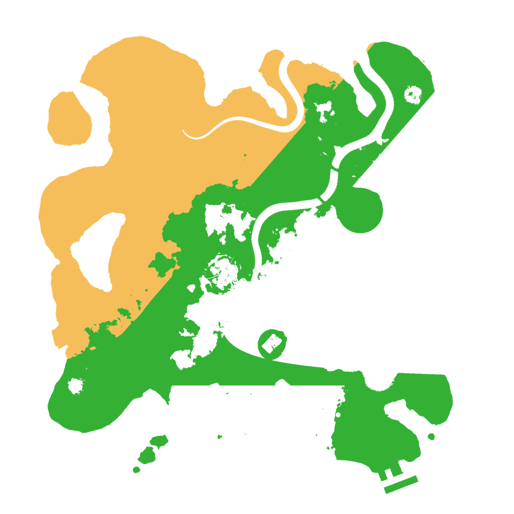 Biome Rust Map: Procedural Map, Size: 3000, Seed: 25284