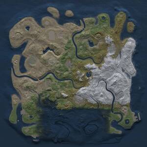 Thumbnail Rust Map: Procedural Map, Size: 4250, Seed: 772701519, 15 Monuments
