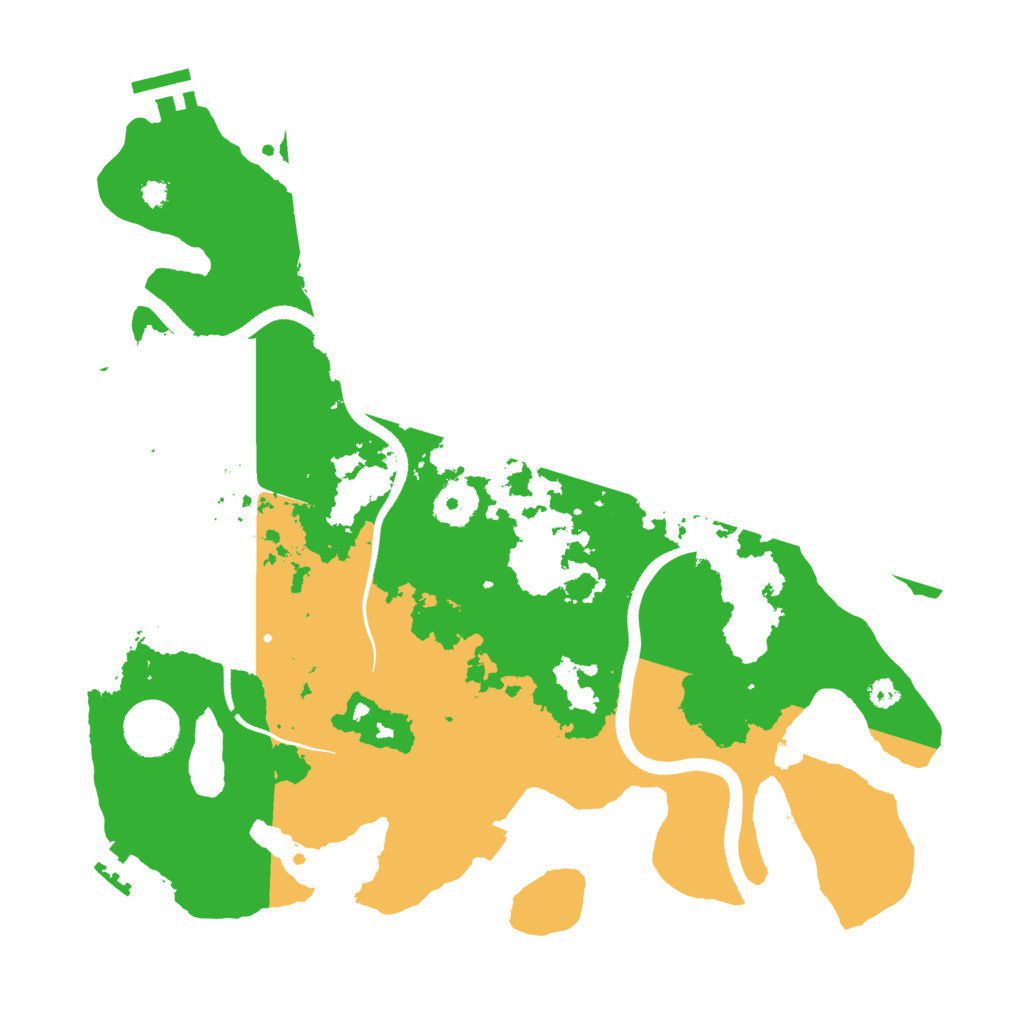 Biome Rust Map: Procedural Map, Size: 3500, Seed: 180366130