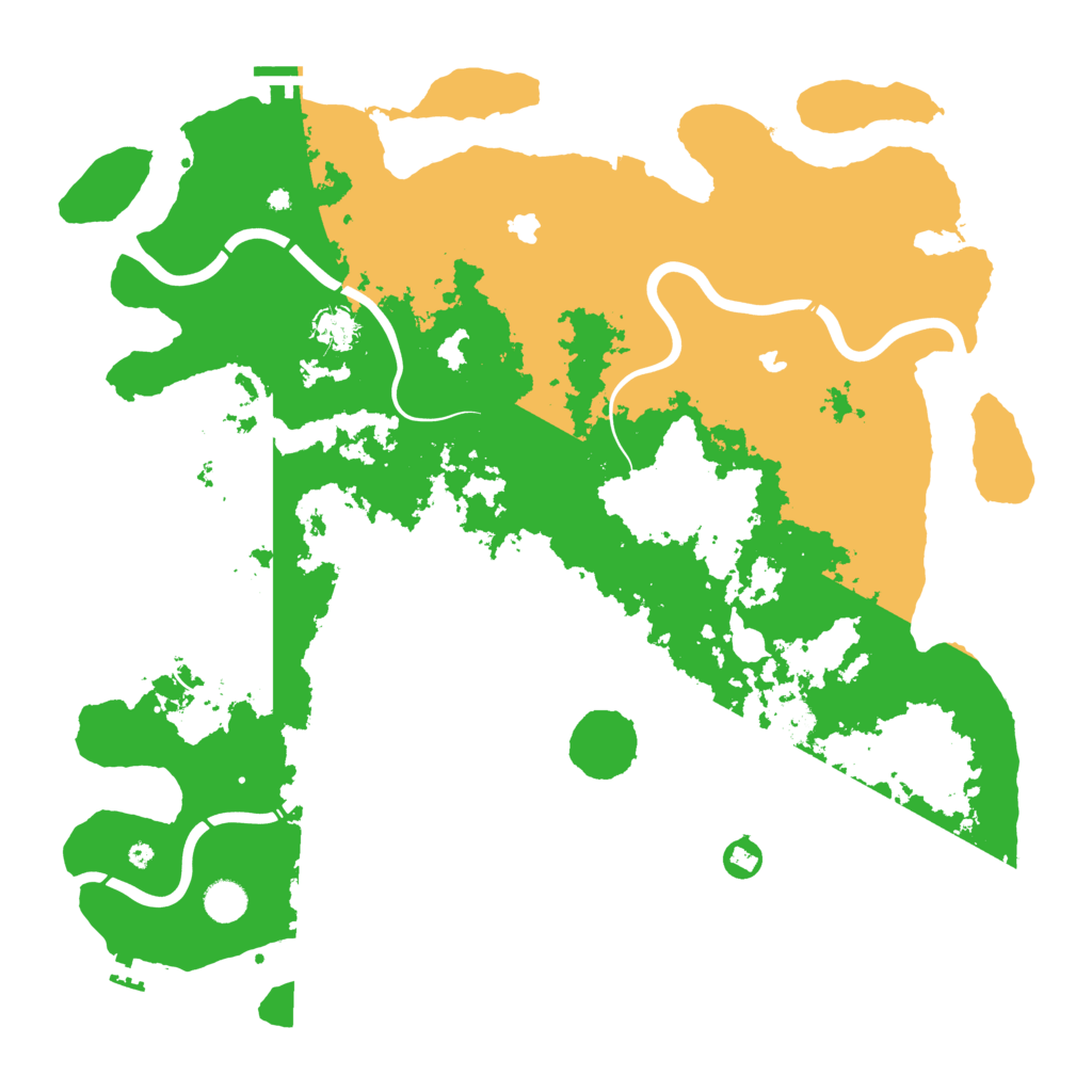 Biome Rust Map: Procedural Map, Size: 4500, Seed: 77652