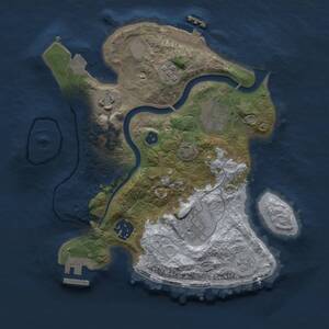 Thumbnail Rust Map: Procedural Map, Size: 2626, Seed: 937952363, 11 Monuments