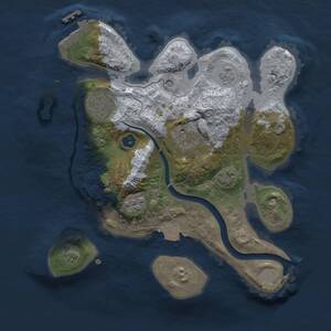 Thumbnail Rust Map: Procedural Map, Size: 2500, Seed: 1488710715, 8 Monuments