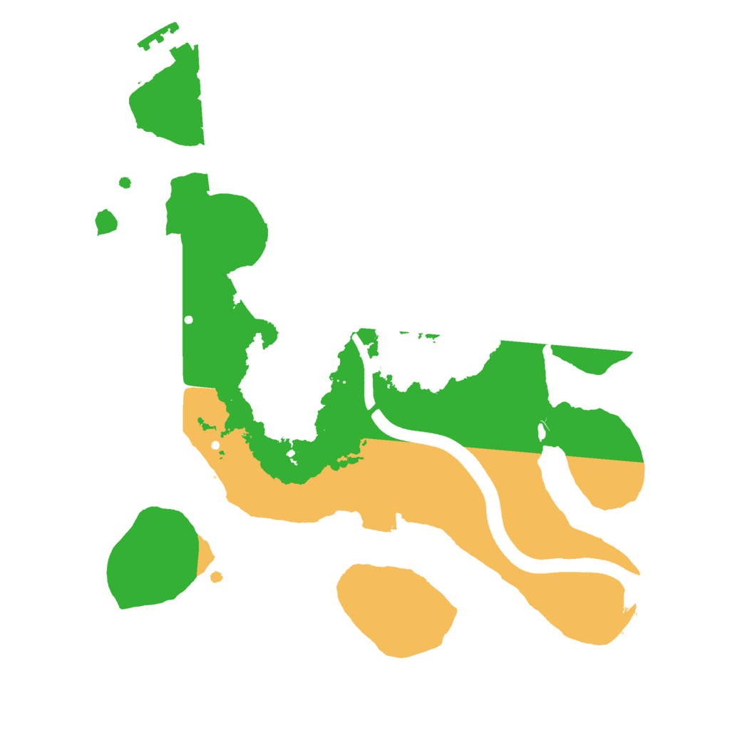 Biome Rust Map: Procedural Map, Size: 2500, Seed: 1488710715