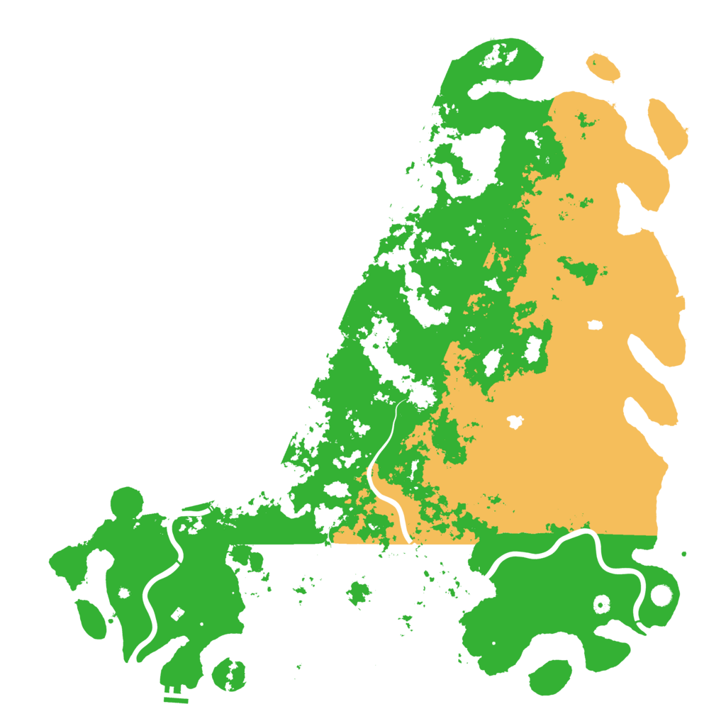 Biome Rust Map: Procedural Map, Size: 6000, Seed: 124978377