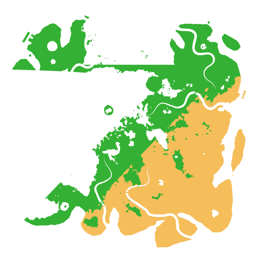 Biome Rust Map: Procedural Map, Size: 4500, Seed: 838092479