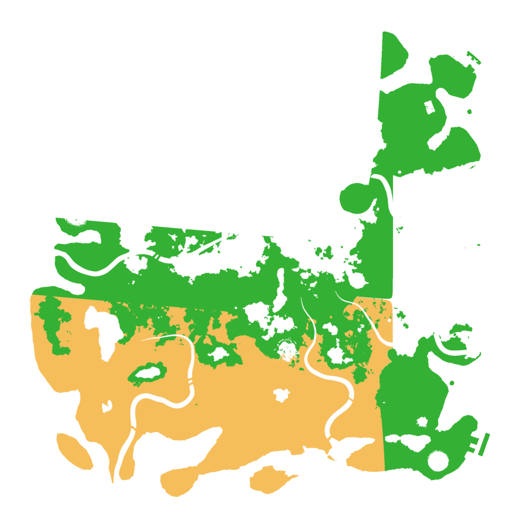 Biome Rust Map: Procedural Map, Size: 4500, Seed: 2097355786