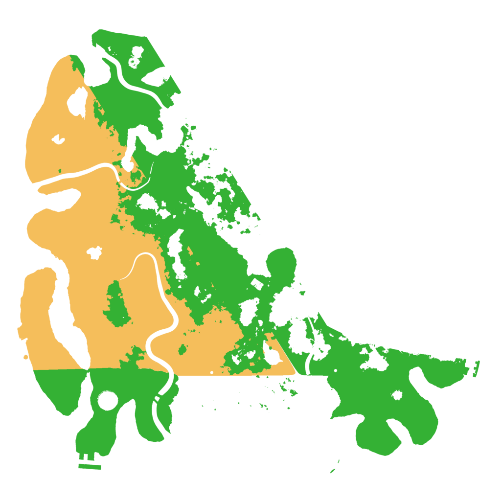 Biome Rust Map: Procedural Map, Size: 4500, Seed: 748738990