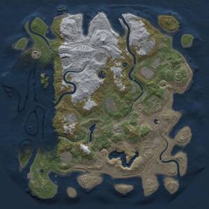 Thumbnail Rust Map: Procedural Map, Size: 4250, Seed: 1336224380, 16 Monuments
