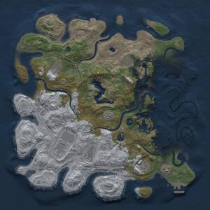 Thumbnail Rust Map: Procedural Map, Size: 4250, Seed: 935915169, 14 Monuments