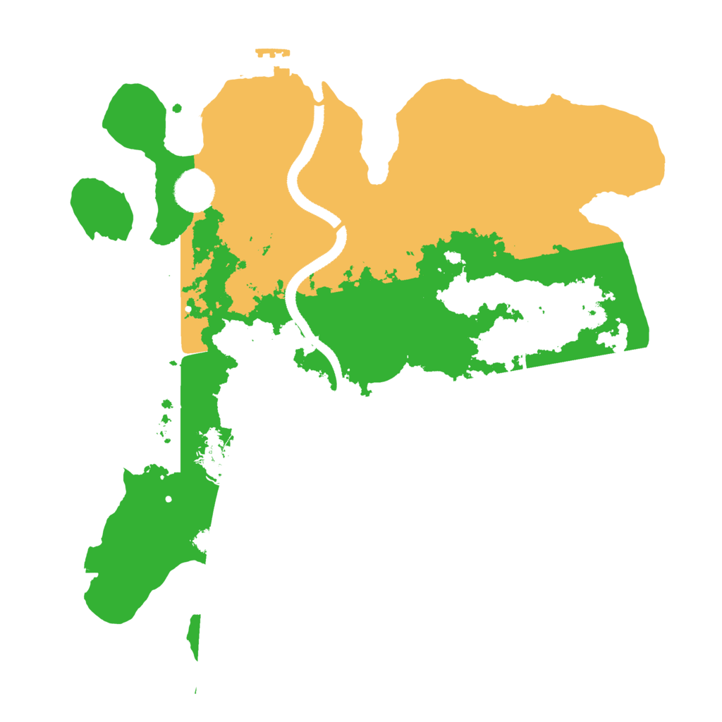Biome Rust Map: Procedural Map, Size: 3200, Seed: 1668916259