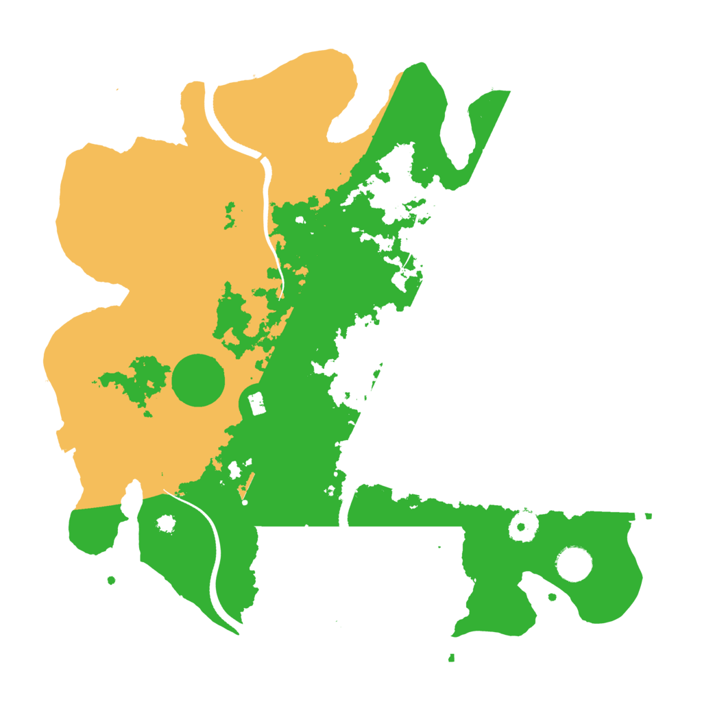 Biome Rust Map: Procedural Map, Size: 3500, Seed: 481965