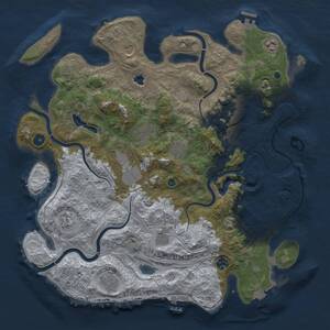 Thumbnail Rust Map: Procedural Map, Size: 4250, Seed: 1775698952, 17 Monuments