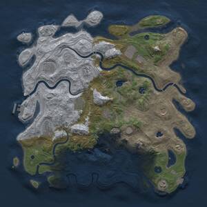 Thumbnail Rust Map: Procedural Map, Size: 4250, Seed: 131990467, 15 Monuments