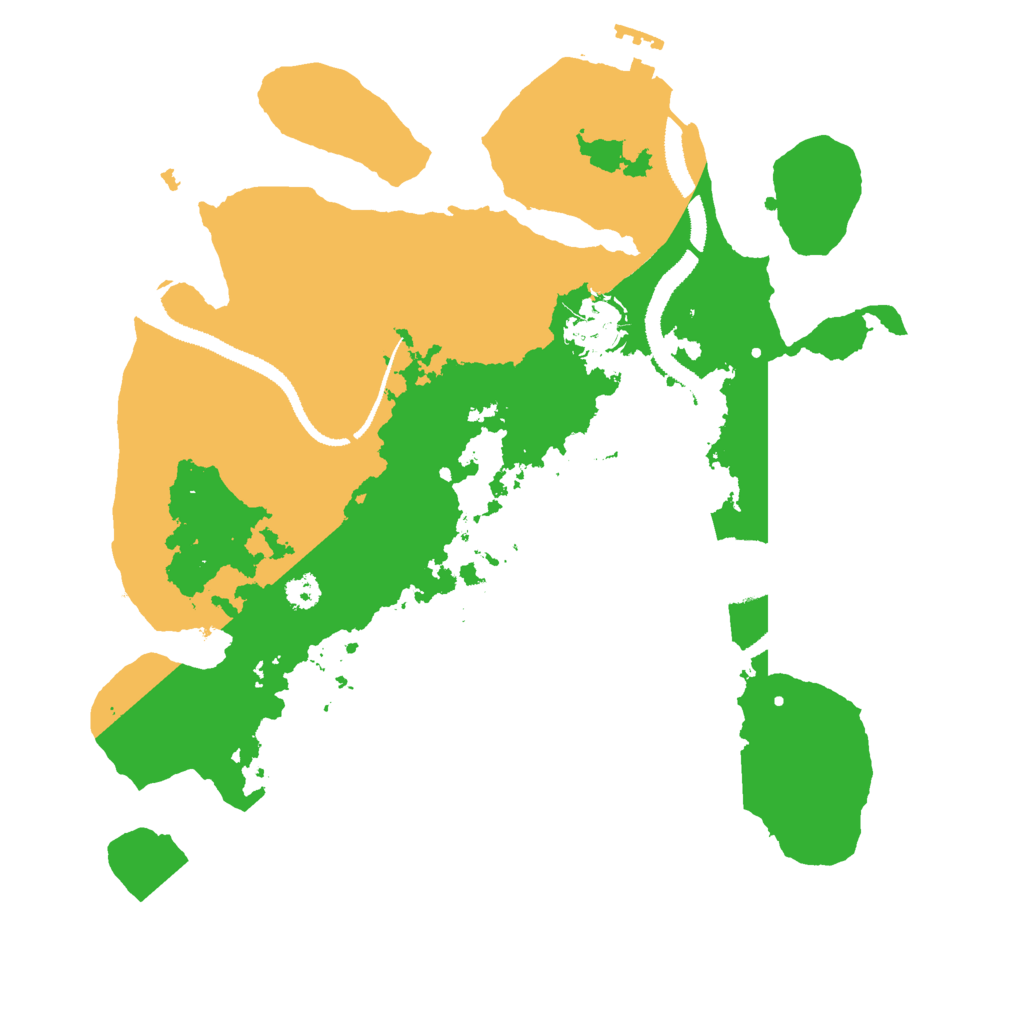 Biome Rust Map: Procedural Map, Size: 3000, Seed: 654234623