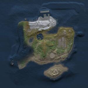 Thumbnail Rust Map: Procedural Map, Size: 2000, Seed: 390161409, 6 Monuments