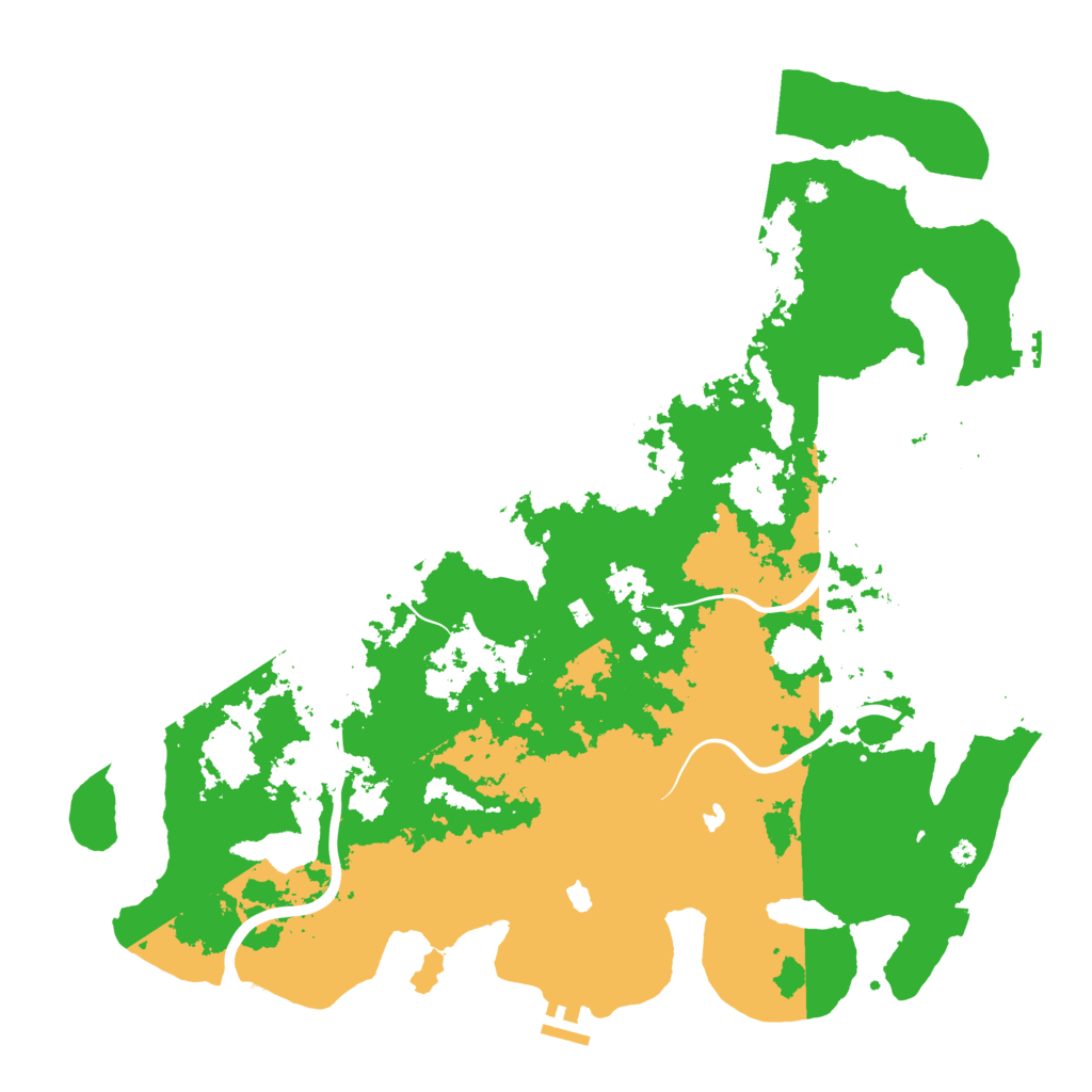 Biome Rust Map: Procedural Map, Size: 4500, Seed: 748948342