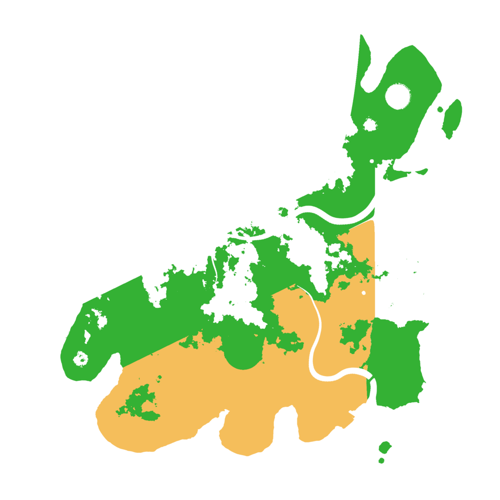 Biome Rust Map: Procedural Map, Size: 3500, Seed: 927064918