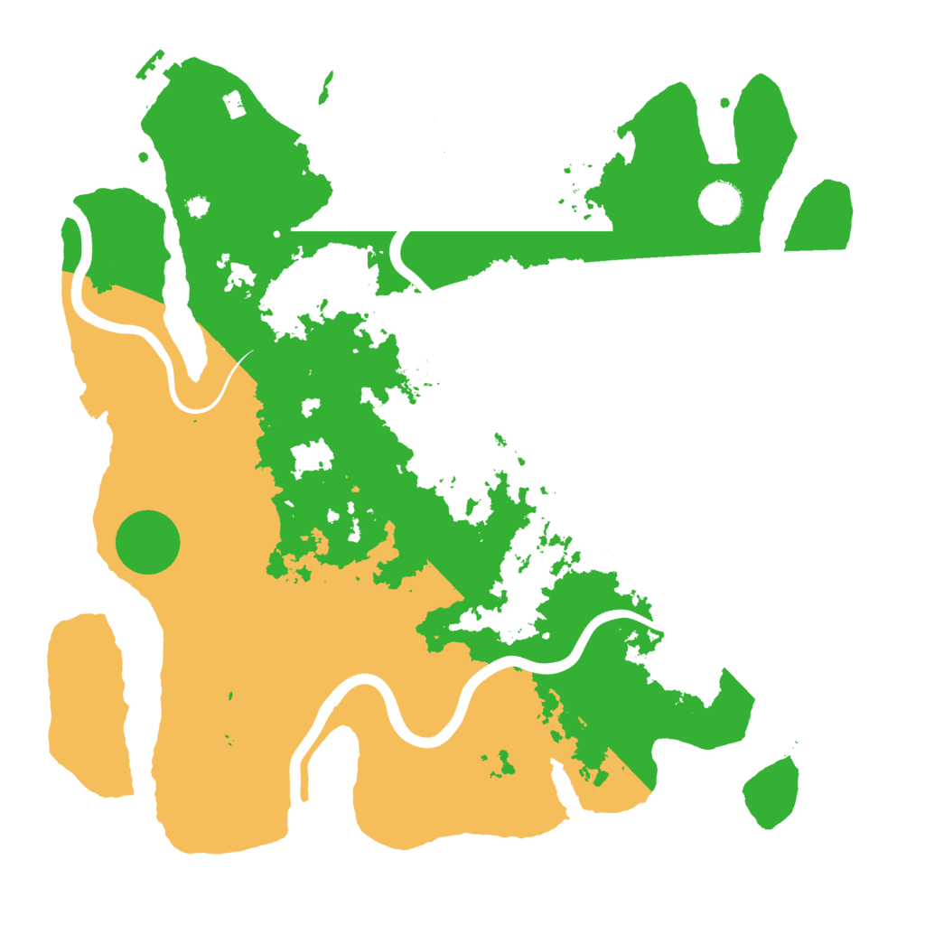 Biome Rust Map: Procedural Map, Size: 3800, Seed: 125897815