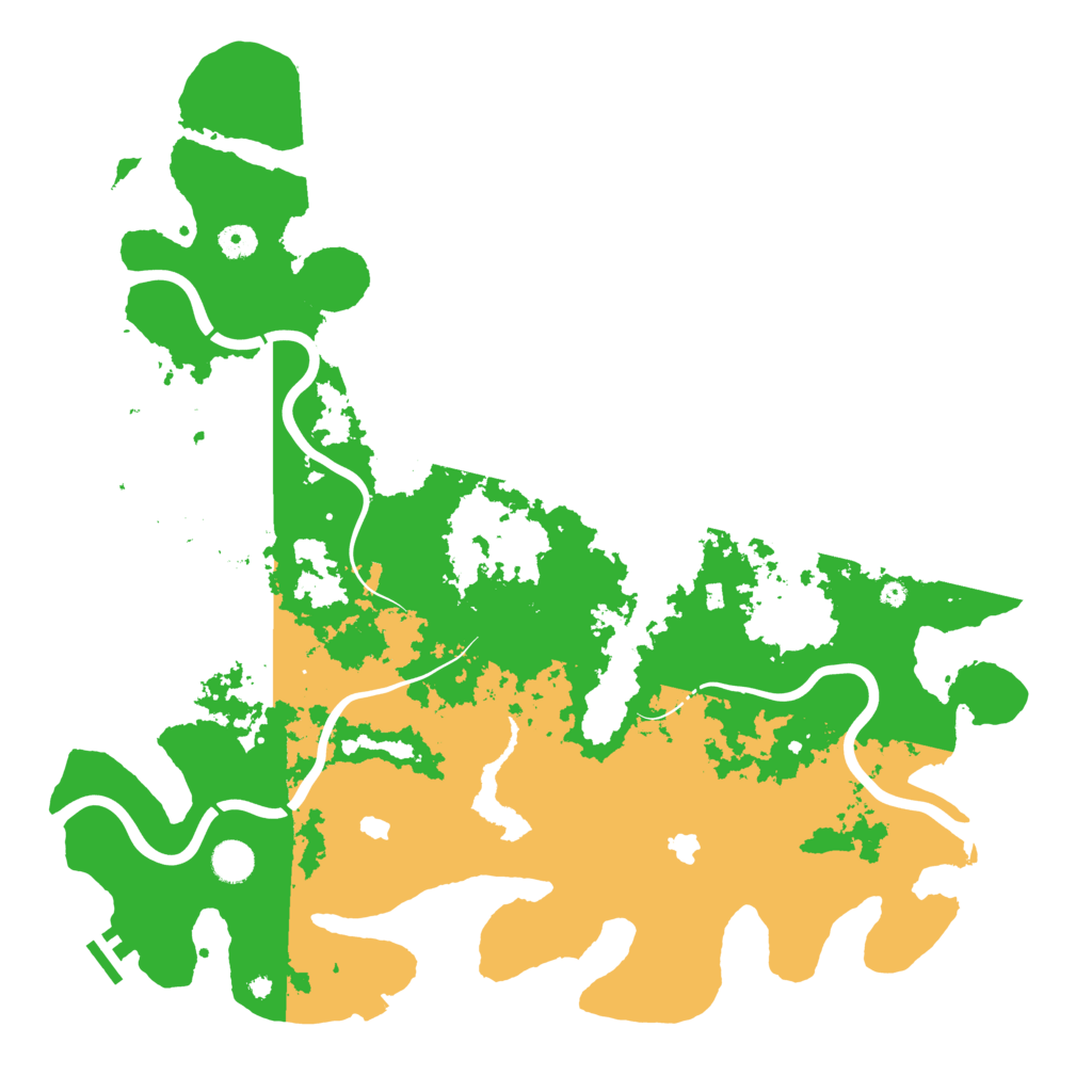Biome Rust Map: Procedural Map, Size: 4500, Seed: 258365497