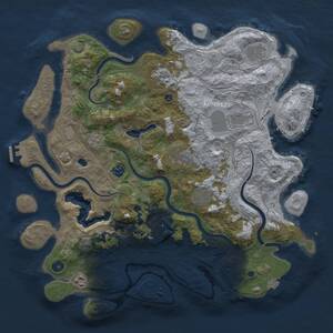 Thumbnail Rust Map: Procedural Map, Size: 4250, Seed: 1519741028, 14 Monuments