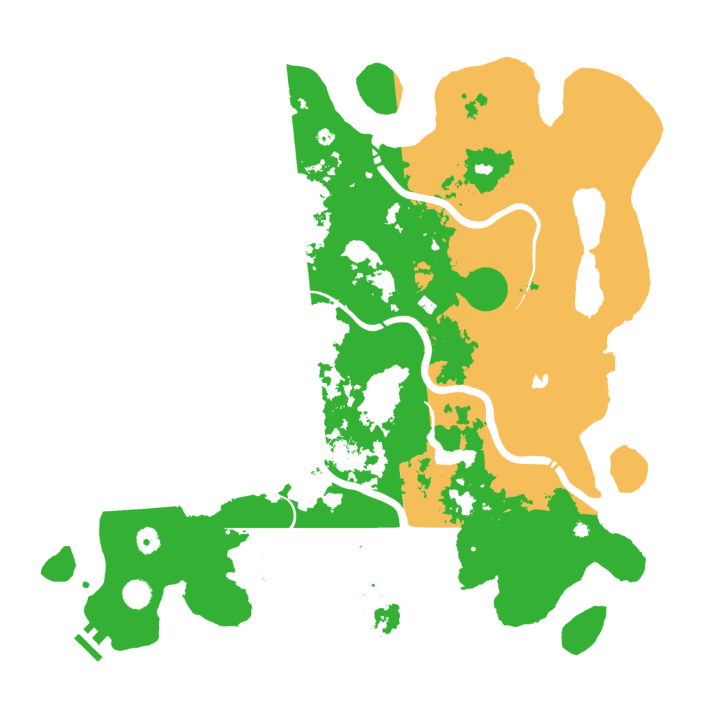 Biome Rust Map: Procedural Map, Size: 4250, Seed: 40145