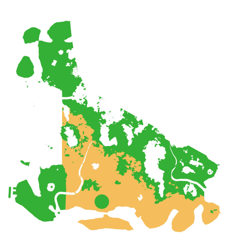 Biome Rust Map: Procedural Map, Size: 4550, Seed: 78379861