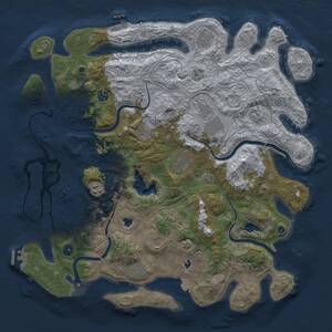 Thumbnail Rust Map: Procedural Map, Size: 4550, Seed: 78379861, 16 Monuments