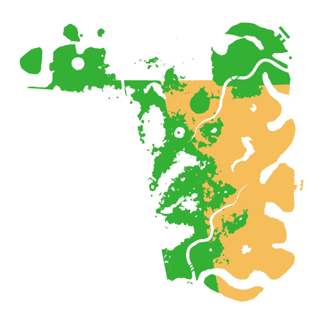 Biome Rust Map: Procedural Map, Size: 4500, Seed: 145234