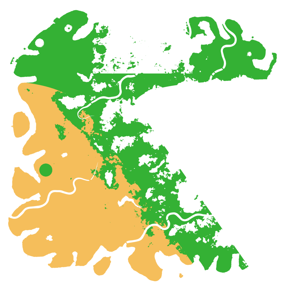 Biome Rust Map: Procedural Map, Size: 6000, Seed: 1479056544
