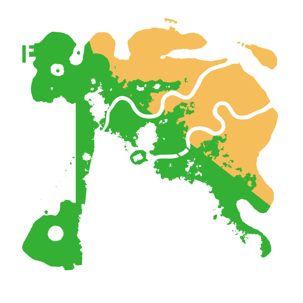 Biome Rust Map: Procedural Map, Size: 3500, Seed: 2075349218