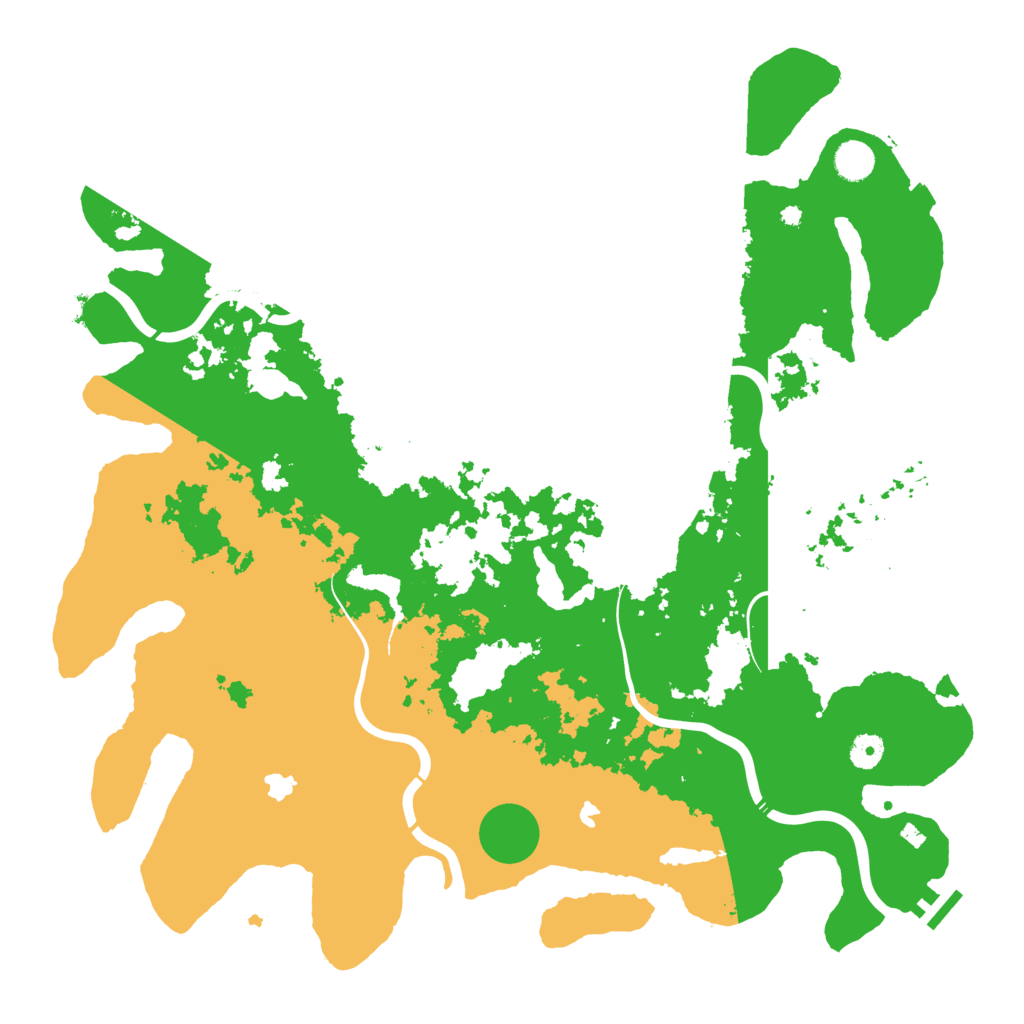 Biome Rust Map: Procedural Map, Size: 4500, Seed: 1989847780