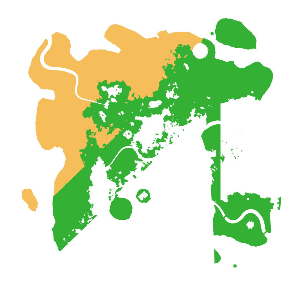 Biome Rust Map: Procedural Map, Size: 3500, Seed: 23236435