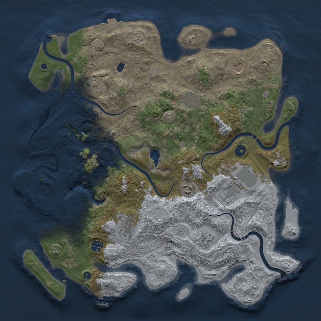 Rust Map: Procedural Map, Size: 4250, Seed: 1426308735, 15 Monuments